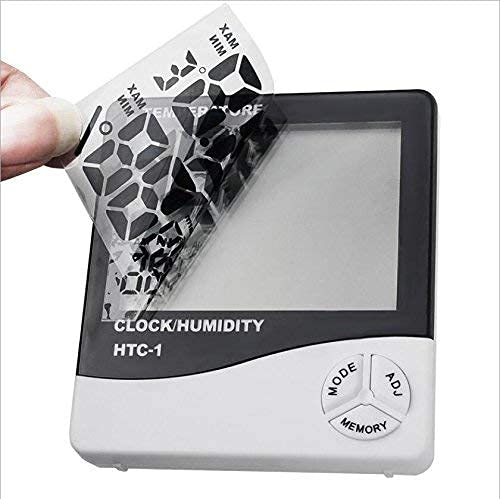 مقياس حرارة ورطوبة رقمي للحيوانات الأليفة HTC-1، مثبت على الحائط باللون الأبيض