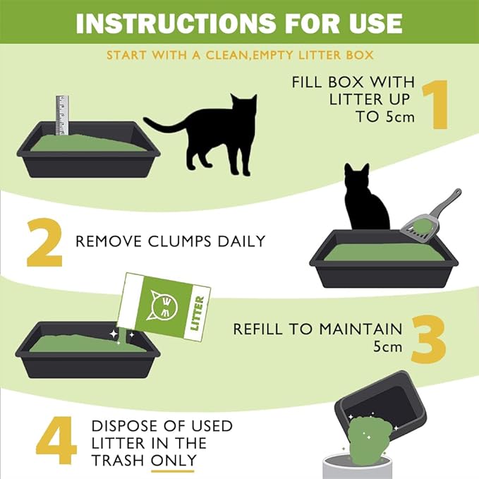 Flushable Cat Litter 2.5kg, Mixed Anti-Odor Clumping Cat Litter Pellets, Low Dust Super Absorbent Litter, Plant Degradable, Low Tracking (Mixed Cat Litter)