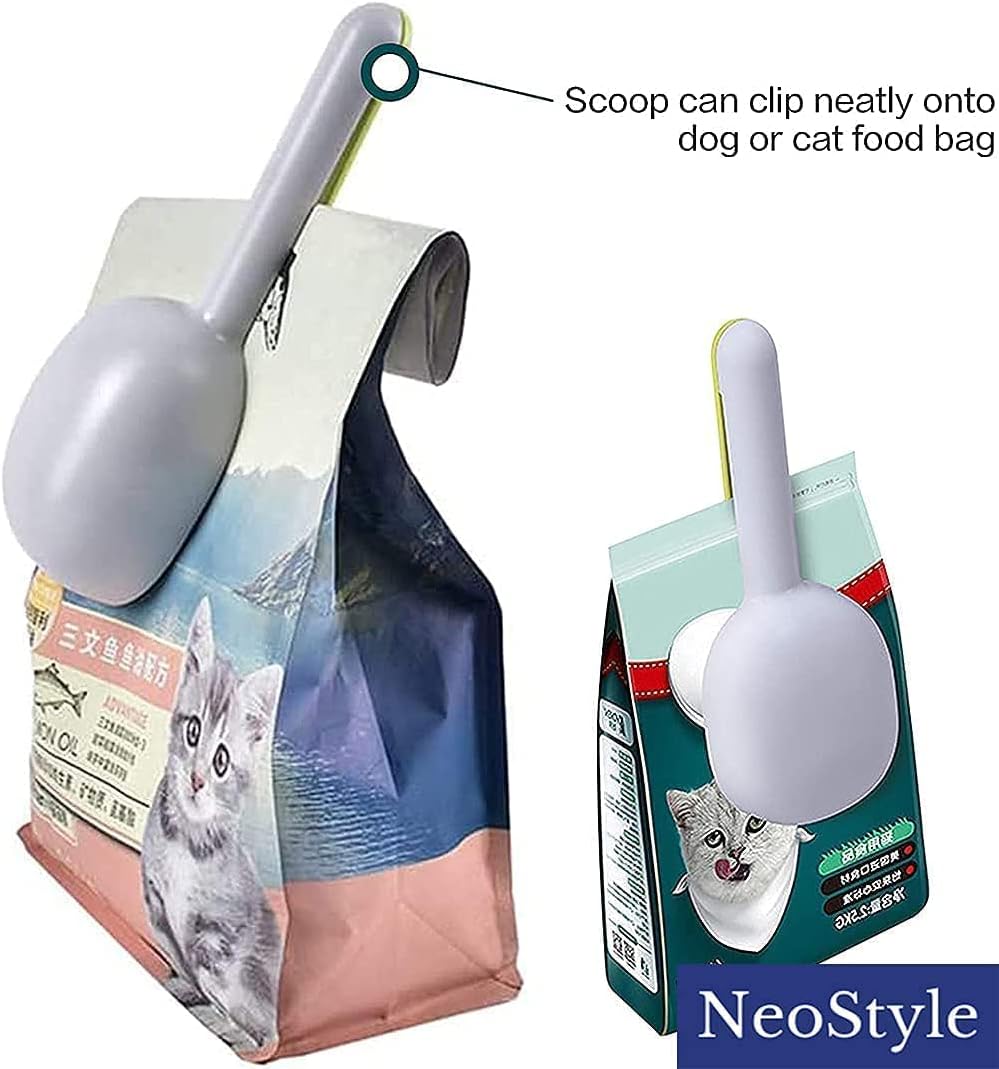 Pack of Cat Food Scoop+Litter Scoop,Pet Supplies Dog Food Spoon Cat Food Shovel Multi-Function Scoop,Cat Litter Scoop Shovel Pet Supplies Cleaner Tool