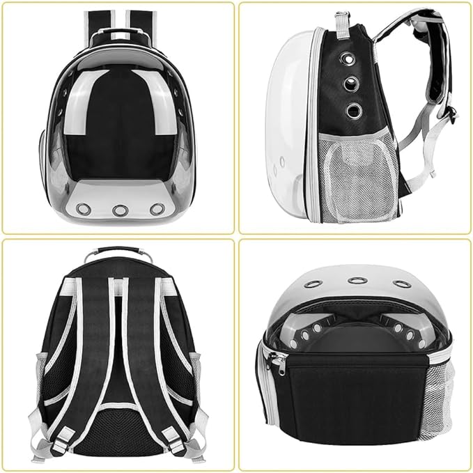 Cat Backpack, Pet Carrier Bag for Cats & Small Dogs (Green)