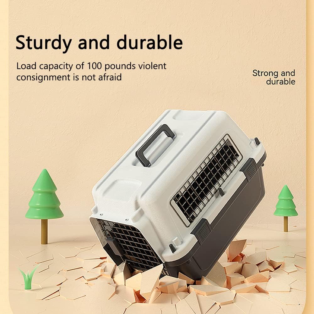 Two-Door Pet Carrier,Hard-Sided Dog Carrier,Breathable and Safe,Easy Assembly,Cat Carriers for Small Medium Large Rabbits Cats and Dogs