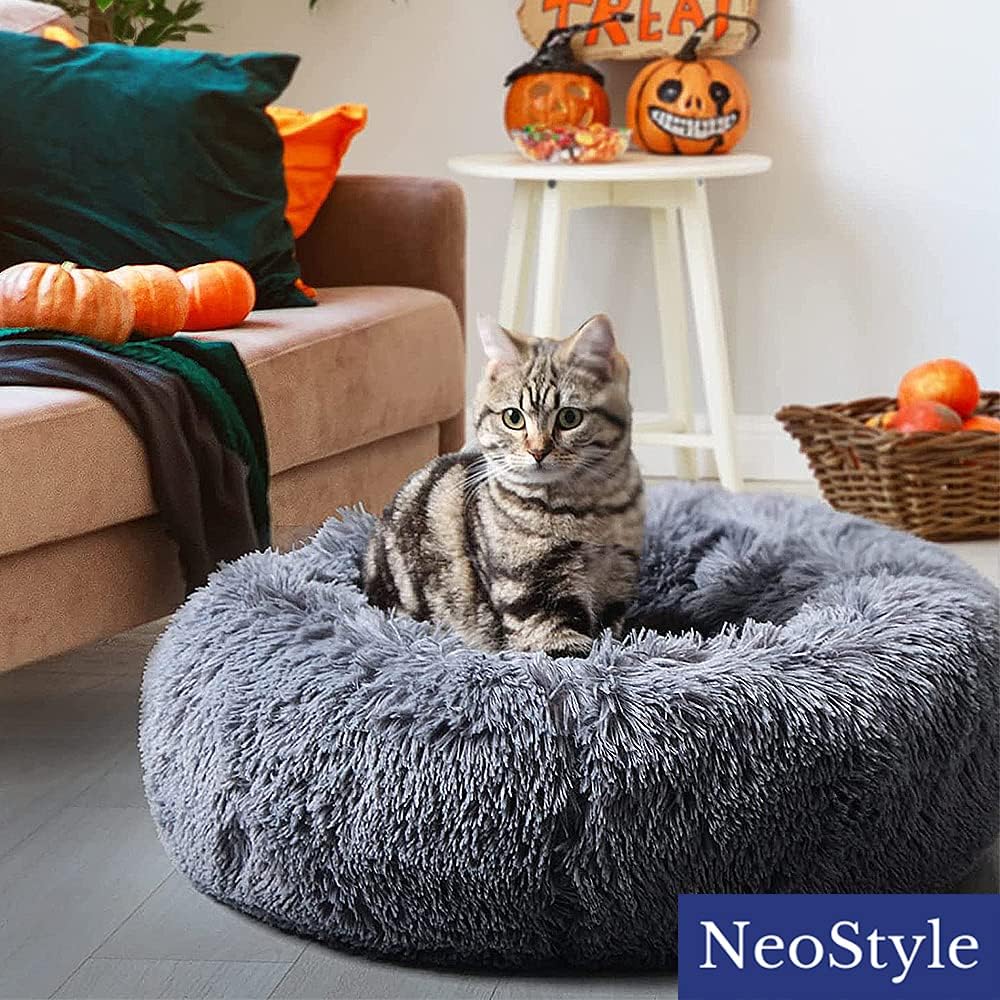 Cat Beds for Indoor Cats,Plush Pet Bed,Cat Sleeping Bed,Machine Washable Dog Bed,Snooze Sleeping Cozy Kitty Teddy Kennel,for Small Medium Large Pets