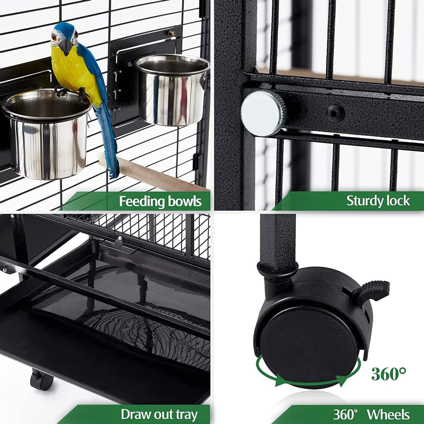Bird Cage Large Size 81L x 76W x 173H centimeters