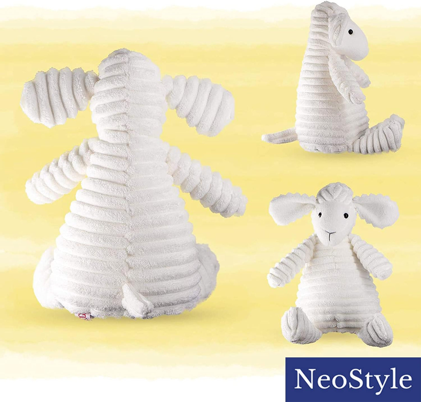 Dog Toys,Plush Corduroy Durable Dog Toy,Squeaky Plush Toys,Puzzle Toy for Dogs,Molar Training Toy,Funny Chew Durable Interactive Cotton Toys,Large Dog Teething Toys