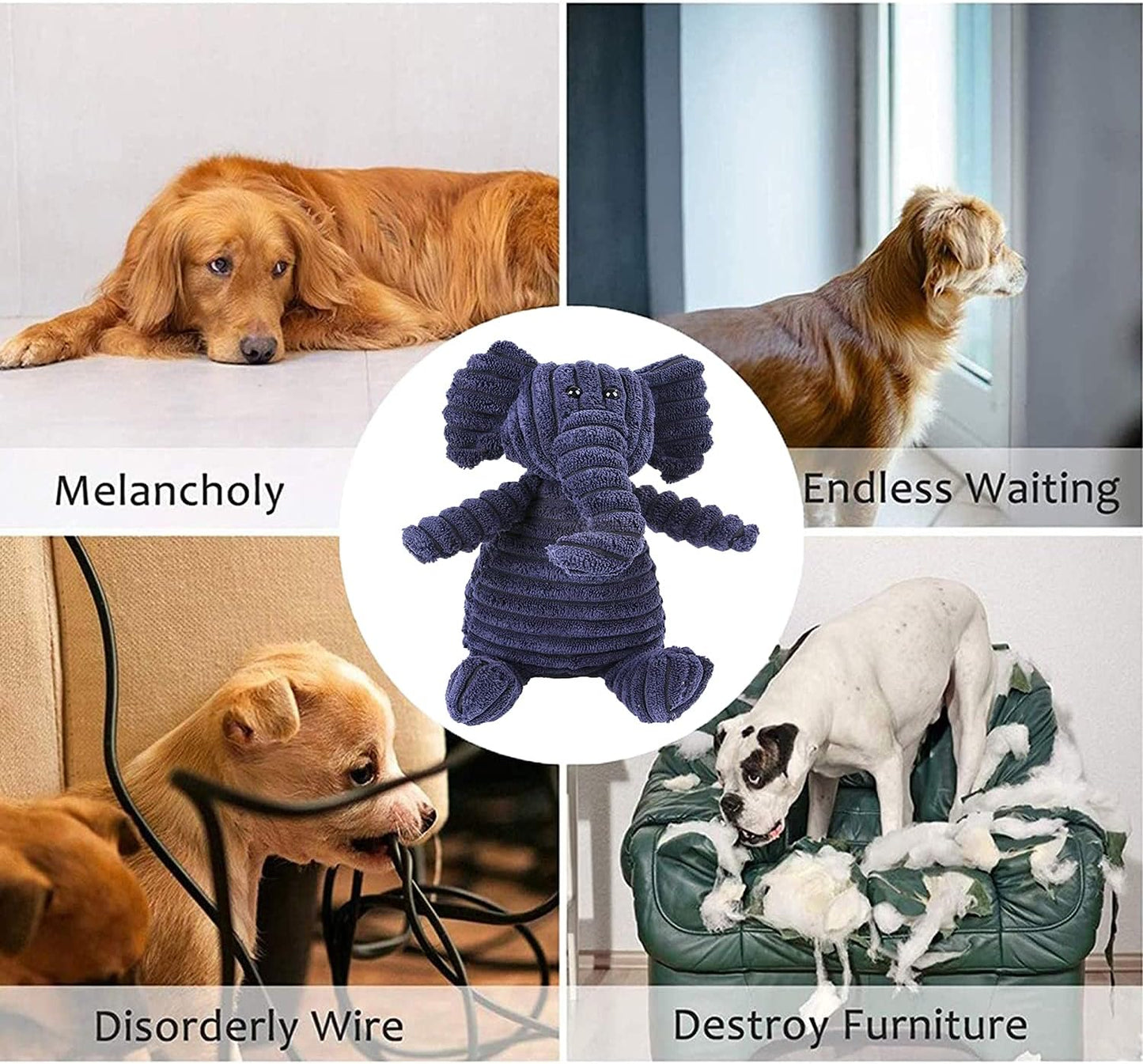 Dog Toys,Plush Corduroy Durable Dog Toy,Squeaky Plush Toys,Puzzle Toy for Dogs,Molar Training Toy,Funny Chew Durable Interactive Cotton Toys,Large Dog Teething Toys