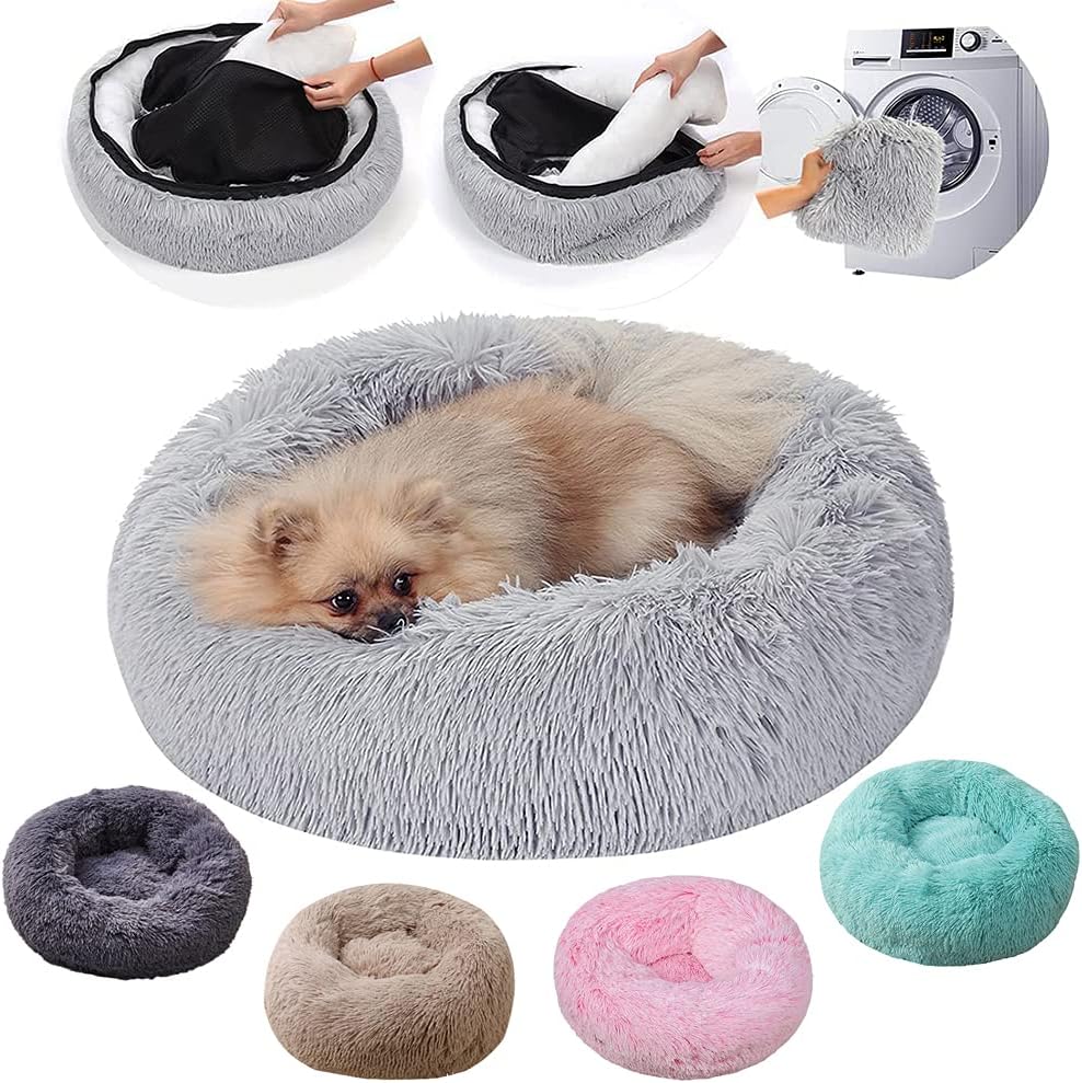 Cat Beds for Indoor Cats,Plush Pet Bed,Cat Sleeping Bed,Machine Washable Dog Bed,Snooze Sleeping Cozy Kitty Teddy Kennel,for Small Medium Large Pets