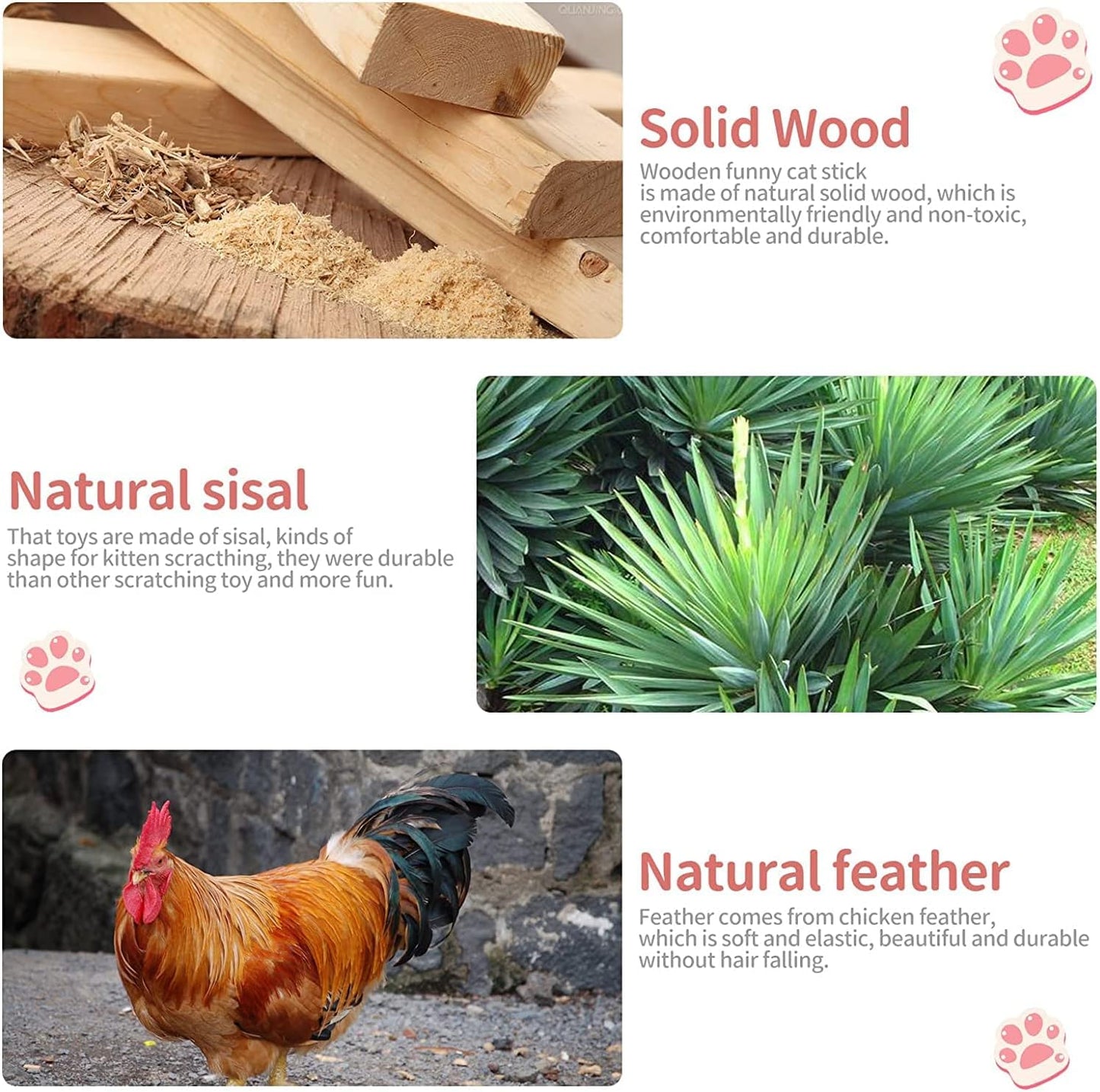 7-pcs Cat Feather Toy Set