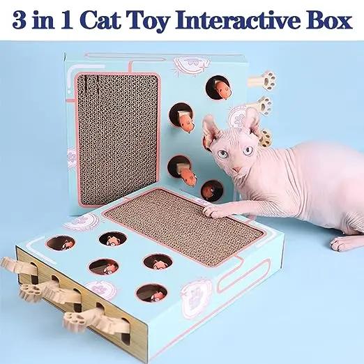 3 in 1 Interactive Cat Toy, Whack a Mole Pets971.com