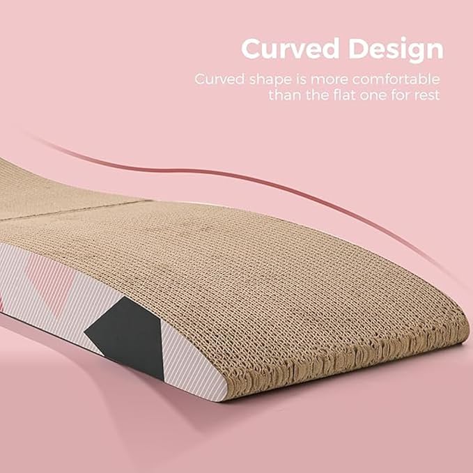 Cat Scratching Board, Indoor Cat Scratching Board with Catnip, Wear-resistant, Protect Furniture from Damage, Suitable for Cats(Foldable)
