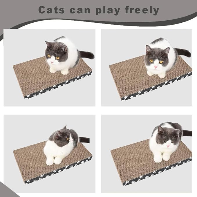 Cat Scratching Board, Indoor Cat Scratching Board with Catnip, Wear-resistant, Protect Furniture from Damage, Suitable for Cats(Straight board(1pc))