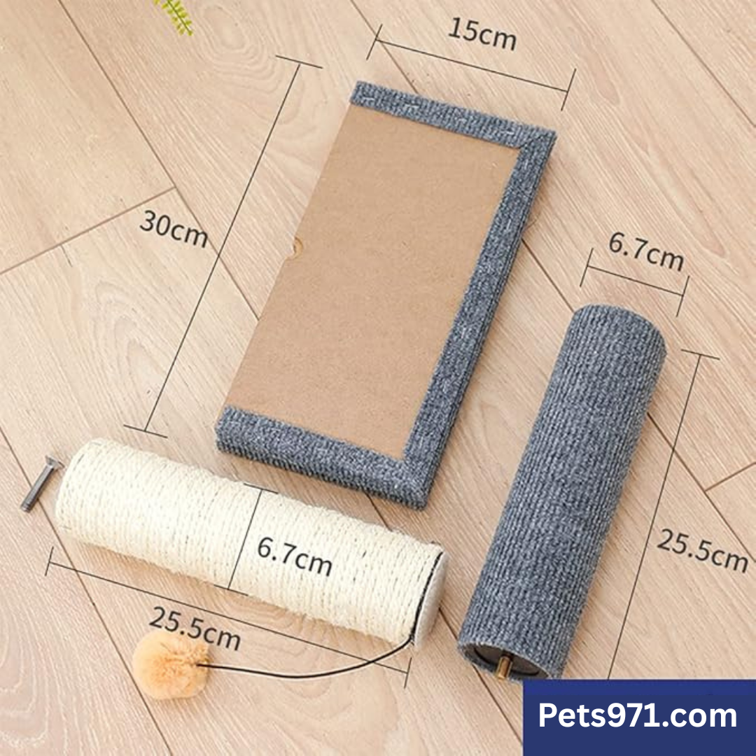 Small Cat Scratching Post Grey