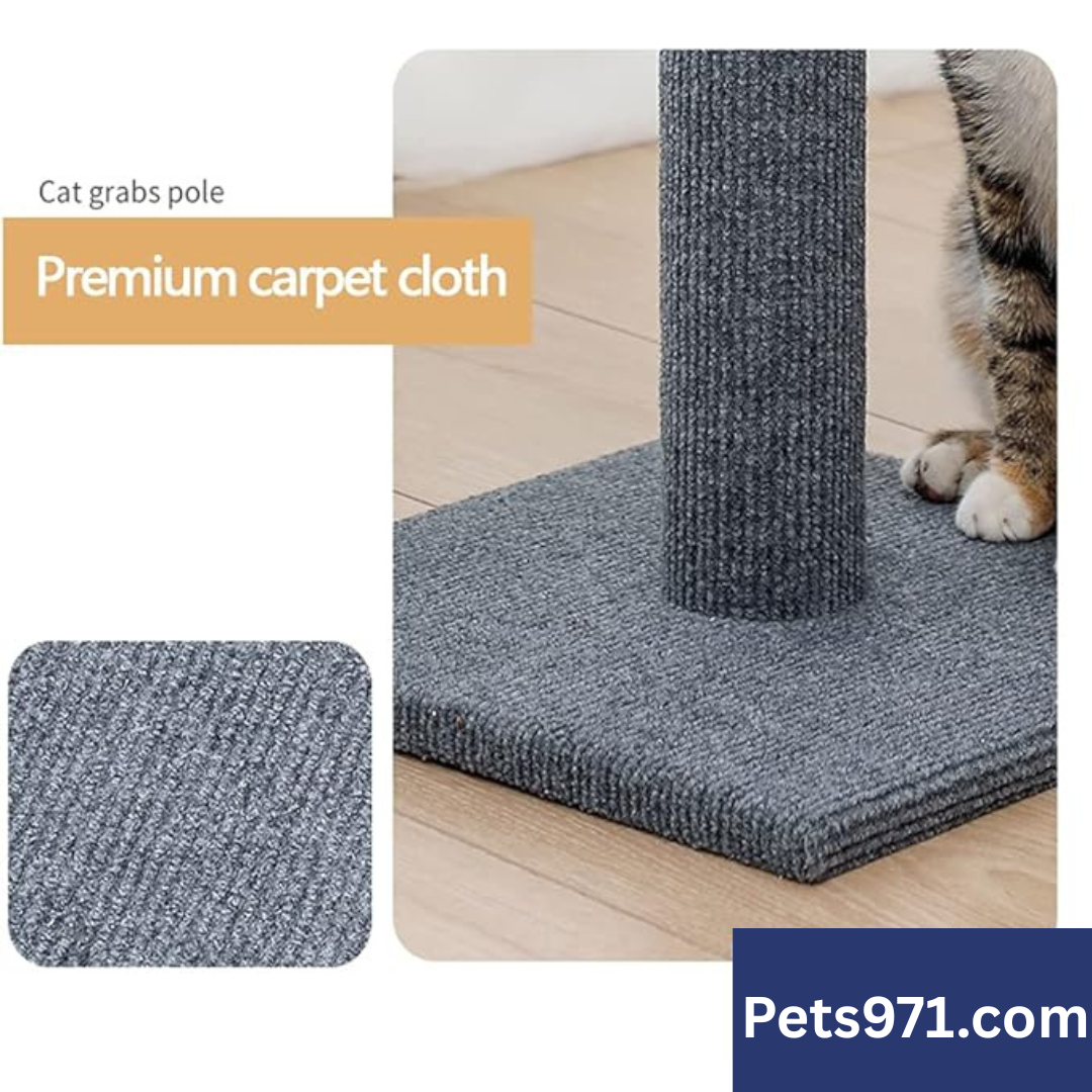 Small Cat Scratching Post Grey