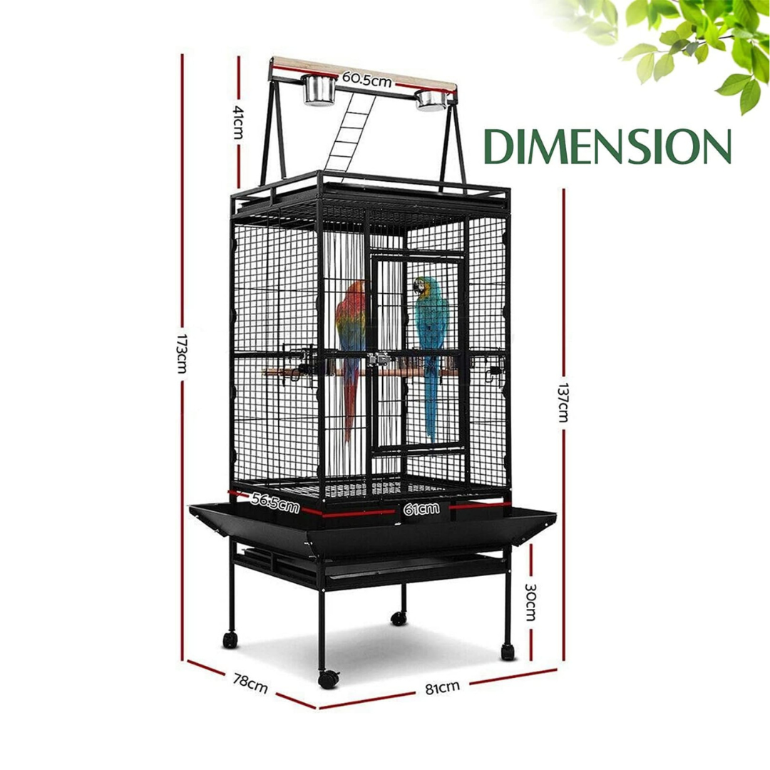 Bird Cage Large Size 81L x 76W x 173H centimeters