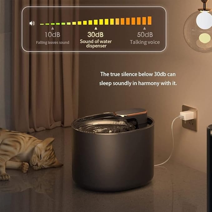 3L Cat Water Fountain – Ultra Quiet Pet Water Dispenser with LED Indicator