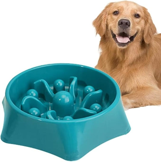 Slow Feeder Dog Bowls, Food and Water Slow Bowl, Puppy Bowl, Perfect for Medium Small Dogs and Cats (Hexagon)