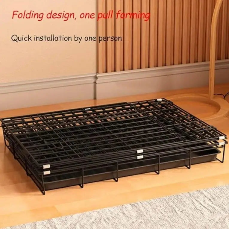Foldable Iron Cat Cage – 68×49×58 cm Indoor / Outdoor Cat Enclosure Pets971.com