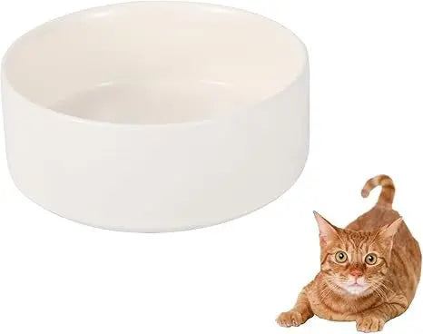 Large Ceramic Pet Bowl for Cats & Dogs – Food & Water Bowl, Lead-Free, Cadmium-Free, Whisker-Friendly, Microwave Safe Pets971.com