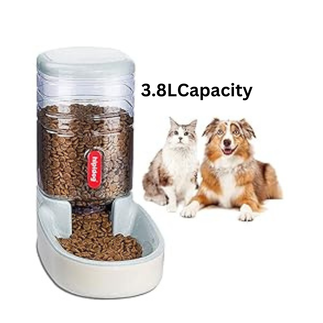 Dog Cat Feeder, 3.8L Large Capacity