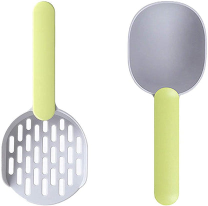 Pack of Cat Food Scoop+Litter Scoop,Pet Supplies Dog Food Spoon Cat Food Shovel Multi-Function Scoop，Cat Litter Scoop Shovel Pet Supplies Cleaner Tool