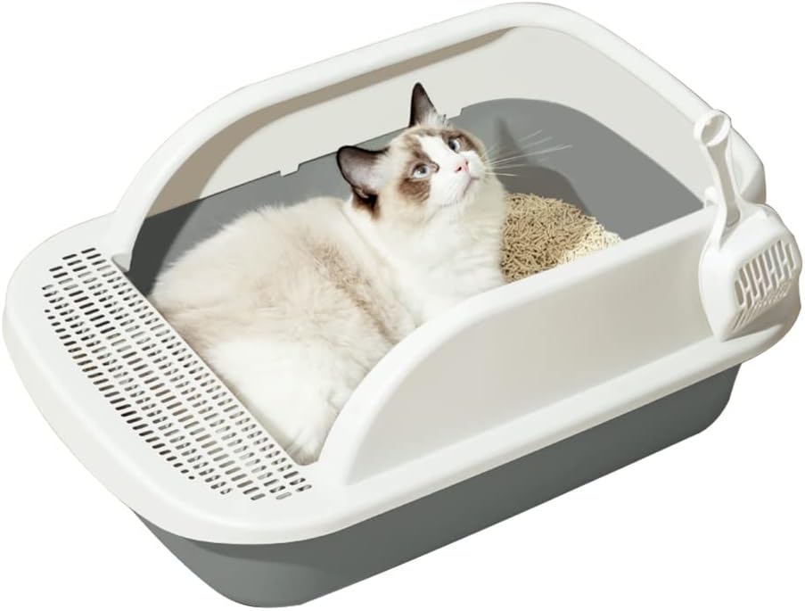 Cat Litter Box Fully Enclosed,Foldable Cat Litter Box with Cat Litter Scoop,Portable Kitty Litter Box Enclosed Cat Litter Box Splash