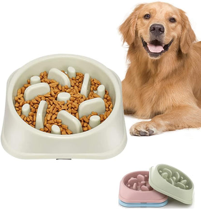 Slow Feeder Dog Bowls,Slow Eating Dog Bowl,Non-Slip Puzzle Anti-Choking Puppy Bowl,Perfect for Medium Small Dogs and Cats