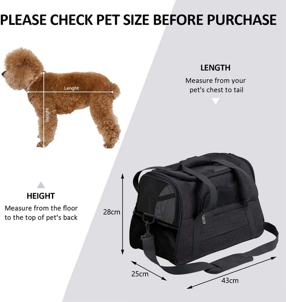 Dog Sling Carrier,Breathable Mesh Puppy Carrier, Portable Travel Cat Sling, Adjustable Dog Pet Carrier Sling Hand Free