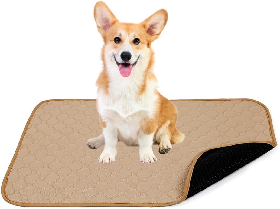 Reusable Dog Pee Pad, 67*100cm Washable Puppy Training Mat, 4-Layer Waterproof Non-Slip Breathable Super Absorbent Pads For Dog and Cat
