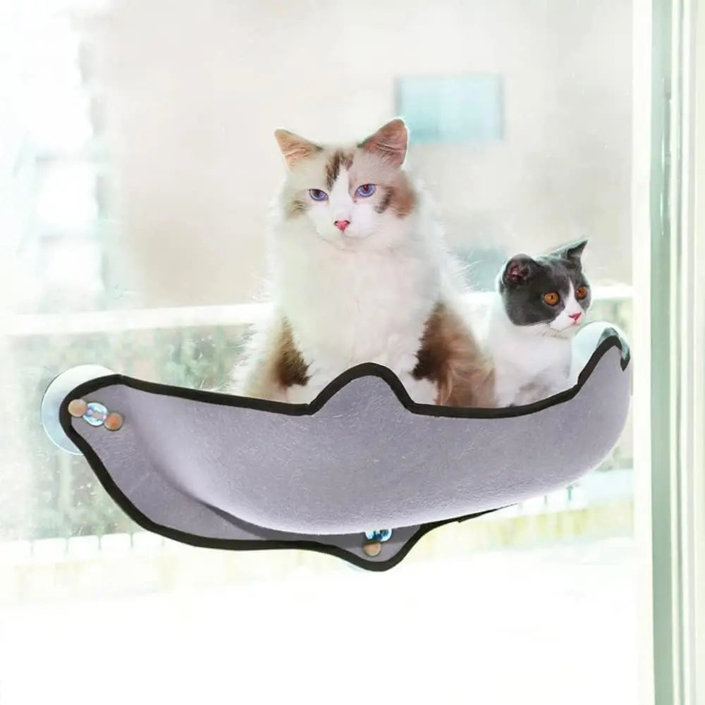 Cat Window Perch, Space Saving Cat Window Bed Hammock, Suction Cup Cat Hammock Seat for Window Balcony, Cat Comfort Rest Bed for up to 10kg (Single layer) Pets971.com