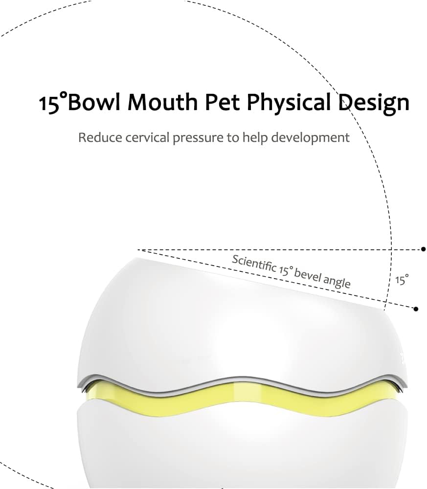 3 in 1 Raised Cat Bowl Set,Tilted Elevated Pet Feeding Bowl for Cats and Small Dogs,Lovely Shape of Egg,Cat Dish,Detachable Multiple Combination Cat Food and Water Bowl