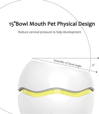 3 in 1 Raised Cat Bowl Set,Tilted Elevated Pet Feeding Bowl for Cats and Small Dogs,Lovely Shape of Egg,Cat Dish,Detachable Multiple Combination Cat Food and Water Bowl