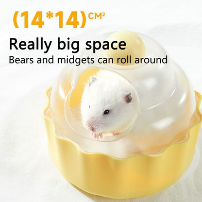 Large Hamster Sand Bathtub, Cute Clear Hamster Toilet Bathtub, Critter Habitat Decoration, Dwarf Critter Sandbox Dust Bathtub, Critter Bathroom Hamster Cage Accessories