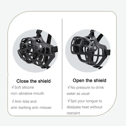 Dog Muzzle,Comfortable Breathable Mesh Soft Fabric, Adjustable Loop Pet Muzzle, Anti Biting Barking Chewing forSmall, Medium and Large dogs Pets971.com