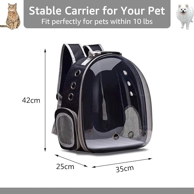 Pet Carrier Backpack (Black)