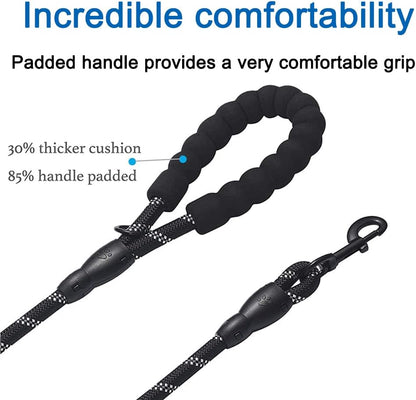Durable Nylon Non-Slip Leash With Comfortable Padded Handle And Highly Reflective Leash For Medium To Large Dogs，Carry-On Litter Box