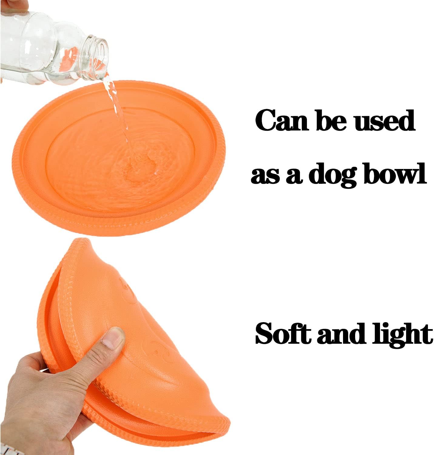 Dog Frisbee Dog Toy Soft Frisbee Dual purpose Sport Outdoor Interactive Dog Toys for Large Dogs Outdoor Interactive Throwing Toy