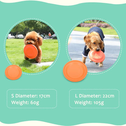 Dog Frisbee Dog Toy Soft Frisbee Dual purpose Sport Outdoor Interactive Dog Toys for Large Dogs Outdoor Interactive Throwing Toy