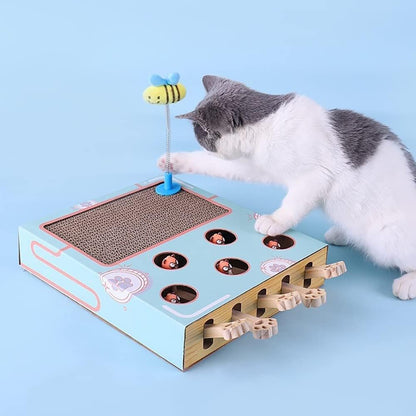 3 in 1 Interactive Cat Toy, Whack a Mole