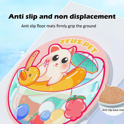 Hamster Cooling Pad, Ceramic Crystal Cooling Plate Pet Cooling Mat, Anti-bite Easy to Clean Ice Pad for Hamsters Rabbits and Other Small Pets