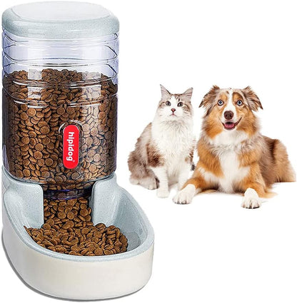 Automatic Dog Cat Feeder and Water Dispenser, 3.8L Large Capacity Dog Water Dispenser Dog Food Dispenser Set for Small, Medium and Large Pets