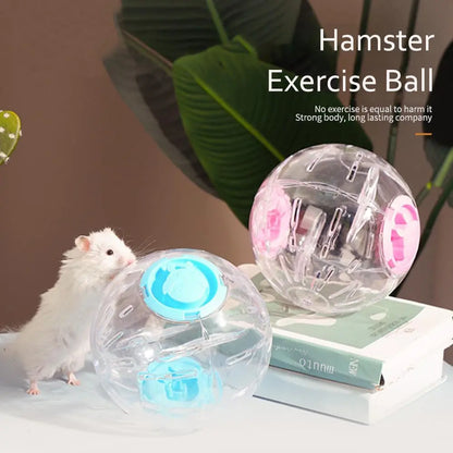 Hamster Exercise Ball, Transparent Hamster Sports Ball Running Hamster Wheel, Hamster Cage Accessories Guinea Pig Running Ball Toy Pets971.com