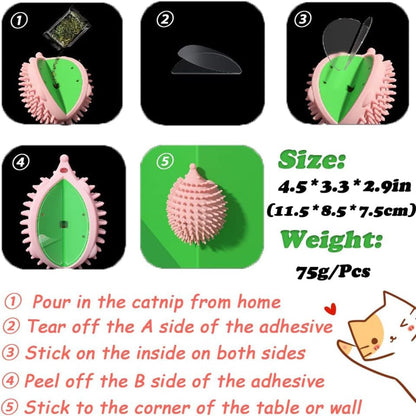 Cat Feather Toys,Cat Wand Toy with Powerful Suction Cup,Interactive Cat Toy Detachable Feather Replacements with Bell for Indoor Cats