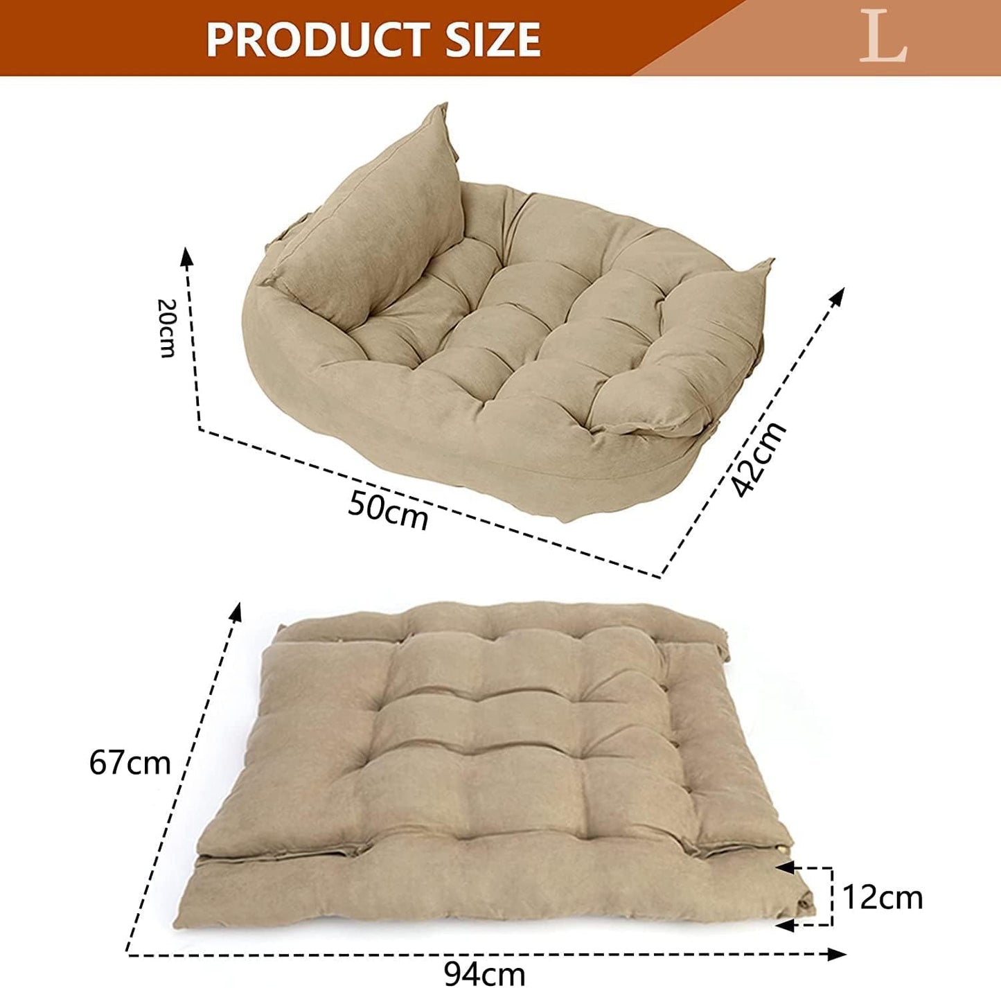 3 in 1 Dog Sofa Bed, Water Resistant,for Small,Medium and Large Dogs,Cat Beds for Indoor Cats, Soft and Comfortable,Multifunctional Deformation Pet Nest