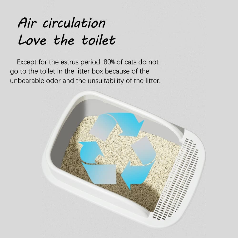 Cat Litter Box Fully Enclosed,Foldable Cat Litter Box with Cat Litter Scoop,Portable Kitty Litter Box Enclosed Cat Litter Box Splash