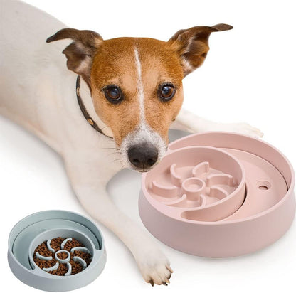 Slow Feeder Dog Bowls,Slow Eating Dog Bowl,Non-Slip Puzzle Anti-Choking Puppy Bowl,Perfect for Medium Small Dogs and Cats