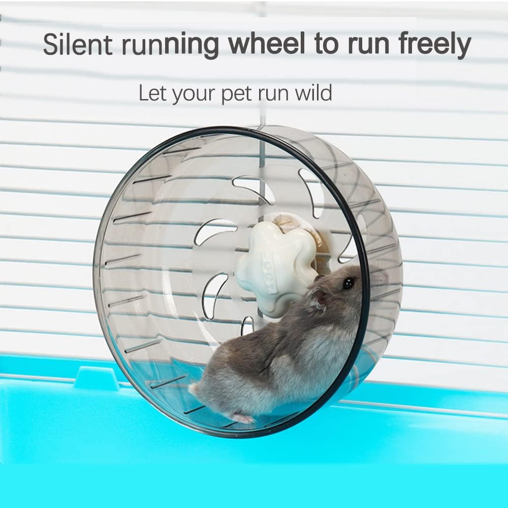 Silent Hamster Exercise Wheel,Hamster Toys for Hamster Cage,for Hamsters,Gerbils,Chinchilla,Mice,Hedgehog and Other Small Pets