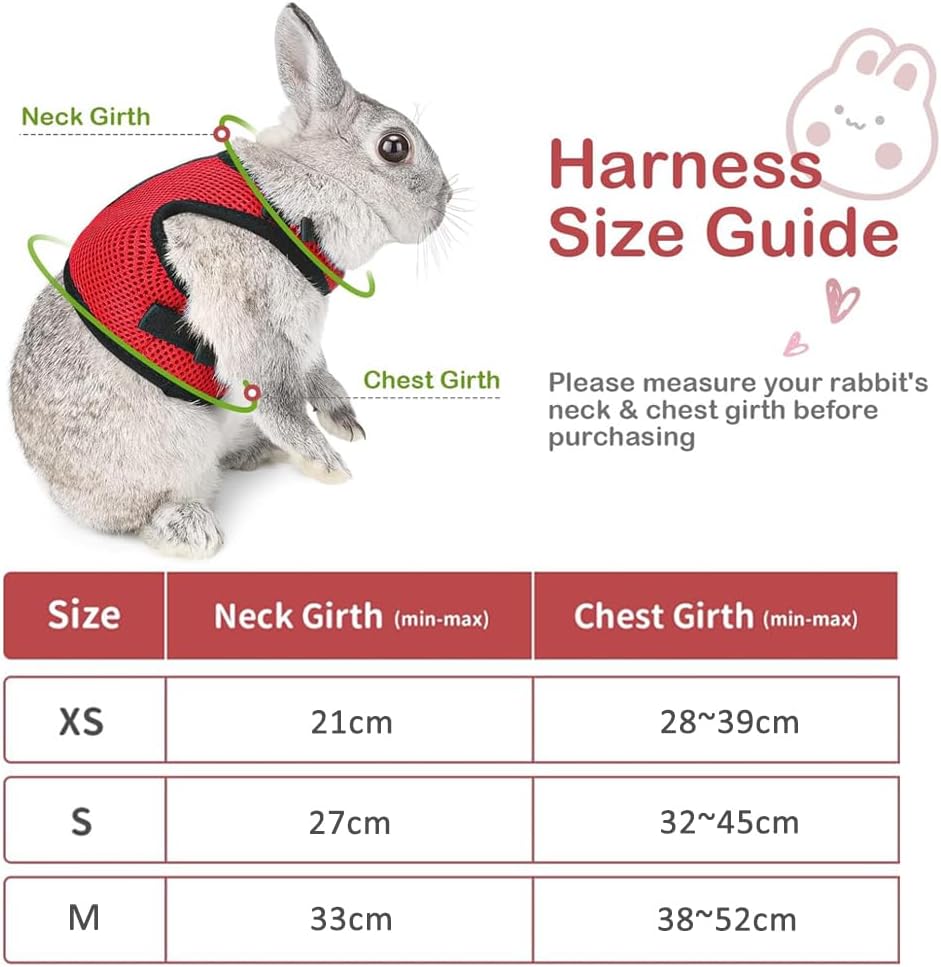 حزام أرنب، سترة شبكية قابلة للتمدد وقابلة للتعديل وجيدة التهوية، مضادة للجري والمشي للحيوانات الأليفة الصغيرة (بدون مقود)