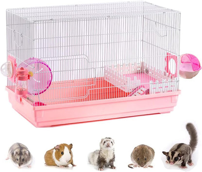 Hamster Cage, 3 Layers Large Space Hamster Cage and Habitat for Dwarf Hamsters, Syrian Hamsters, Gerbils or Other Small Animals