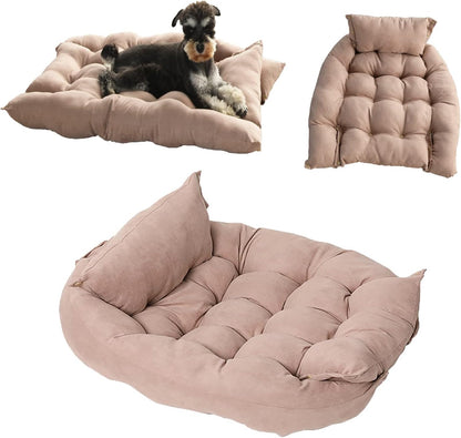 3 in 1 Dog Sofa Bed, Water Resistant,for Small,Medium and Large Dogs,Cat Beds for Indoor Cats, Soft and Comfortable,Multifunctional Deformation Pet Nest