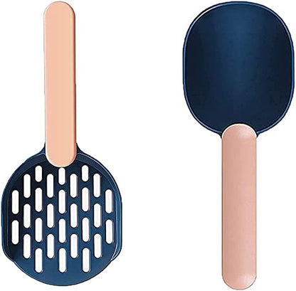 Pack of Cat Food Scoop+Litter Scoop,Pet Supplies Dog Food Spoon Cat Food Shovel Multi-Function Scoop，Cat Litter Scoop Shovel Pet Supplies Cleaner Tool