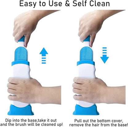 Pet Hair Remover, Double-Sided for Cats and Dogs- Blue